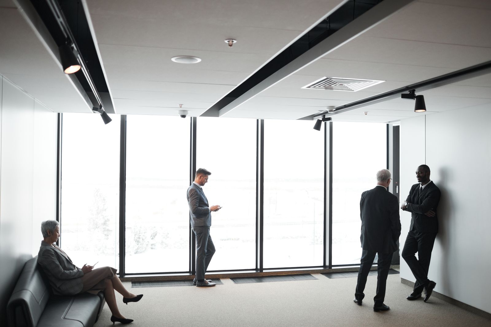 The Harborview team at work in the Back Bay office
